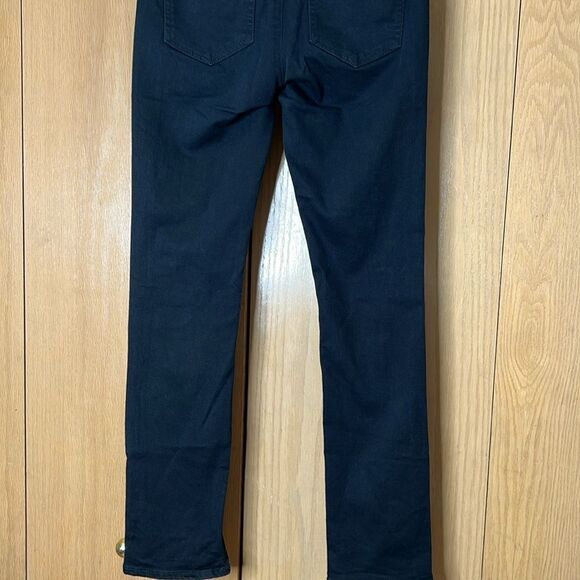 Spanx Black Signature Waist Straight Back Zip Jeans Sz 27 - Picture 4 of 9